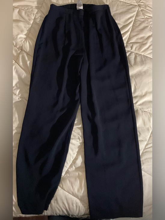 Pants - Womens Navy Relaxed Fit Trousers/ Dress Pants/ Office Attire/ Formal Pants